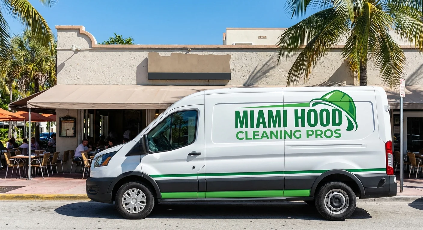 Miami Hood Cleaning Pros work van